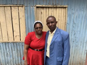 Pastor Job Makuu and wife Antioch Baptist Church Githurai District Nairobi Slums